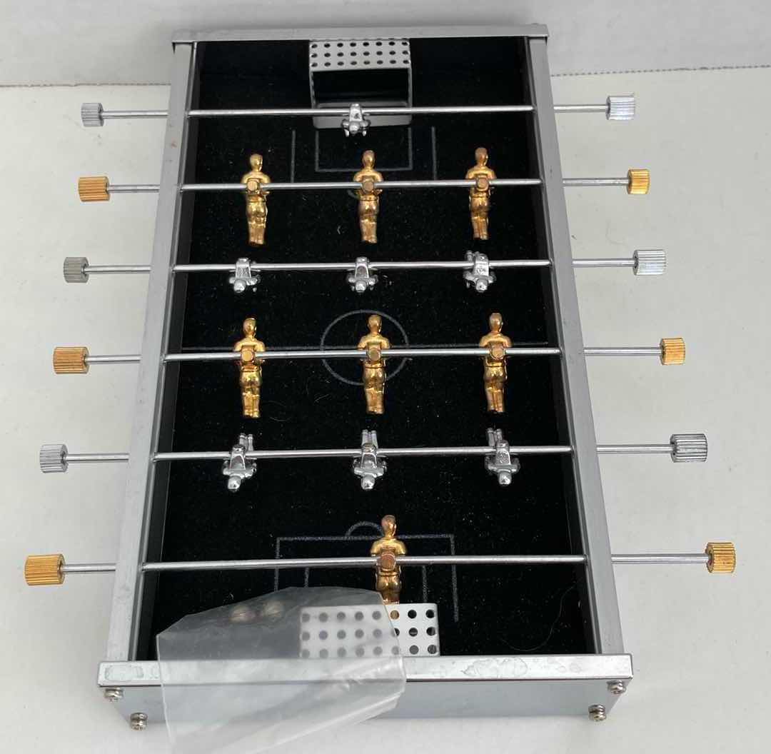 Photo 1 of BEY-BERK DESKTOP FOOSBALL GAME 8” X 4.5” H1.25”