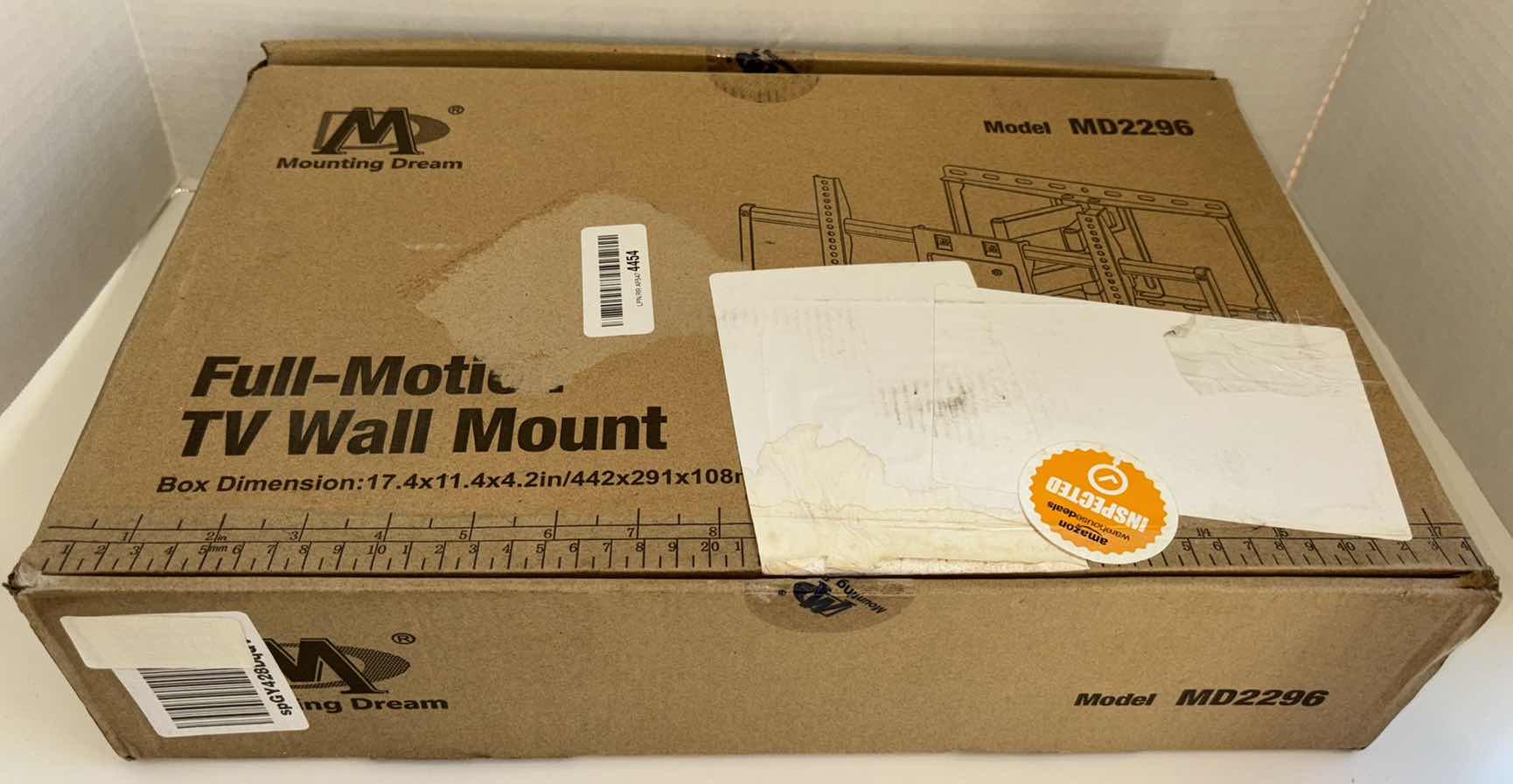 Photo 1 of MOUNTING DREAM FULL-MOTION TV WALL MOUNT, MOST 42”-70” TV W/100 LB WEIGHT LIMIT (MODEL MD2296)