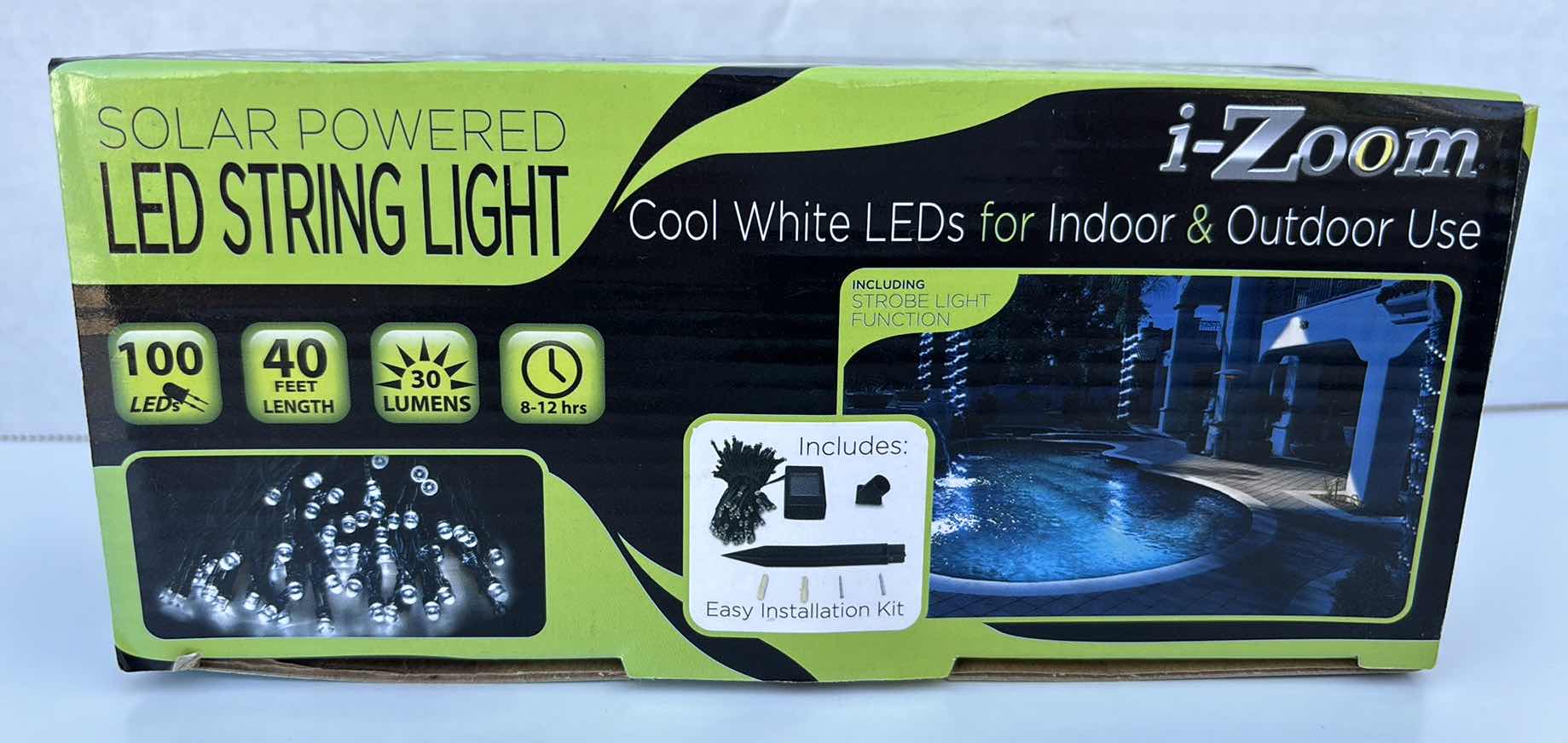 Photo 1 of NEW i-ZOOM SOLAR POWERED LED 40 FT INDOOR/OUTDOOR STRING LIGHT