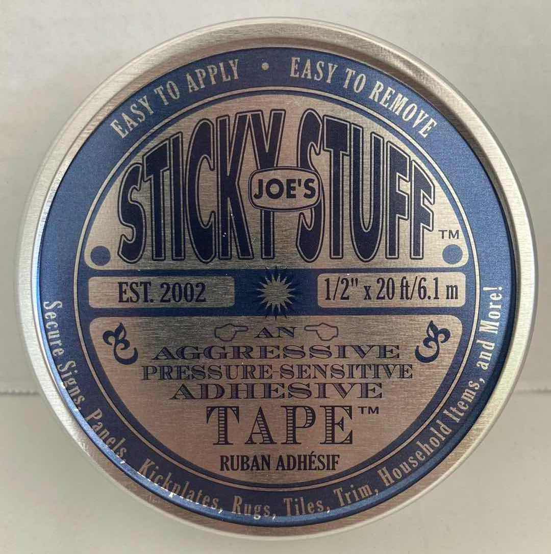 Photo 1 of JOES STICKY STUFF AGGRESSIVE PRESSURE-SENSITIVE ADHESIVE TAPE .5” X 240”