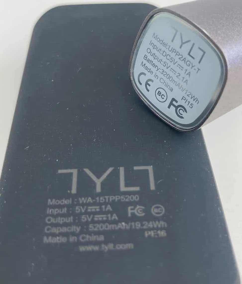 Photo 1 of TYLT WIRELESS PORTABLE CHARGERS MODEL UPP2AGY-T & MODEL WA-15TPP5200