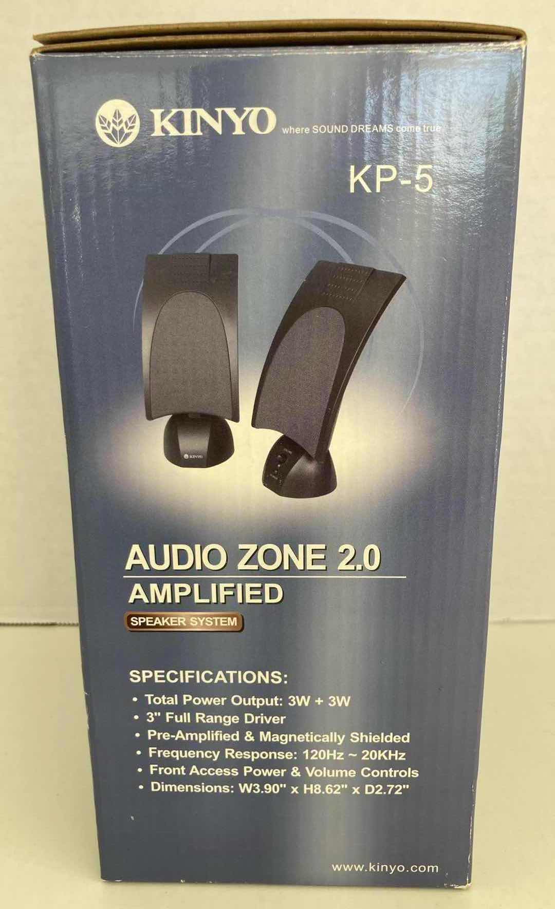Photo 1 of KINYO AUDIO ZONE 2.0 AMPLIFIED SPEAKER SYSTEM