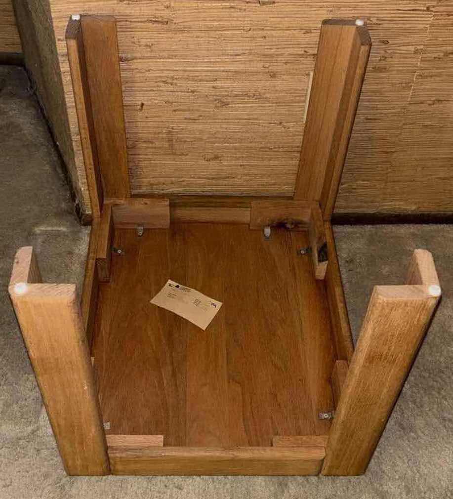 Photo 1 of ASPEN FURNITURE MID CENTURY SOLID OAK END TABLE (MODEL T2024 MEDIUM FINISH) 20” X 23.5” H20”