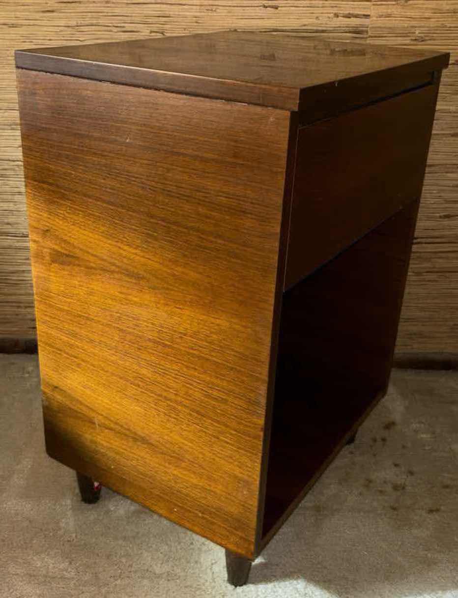 Photo 1 of MID CENTURY MODERN WALNUT WOODEN NIGHT STAND 14” X 18” H26”