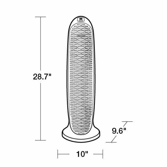 Photo 1 of HONEYWELL QUIETCLEAN OSCILLATING 29” TOWER W PERMANENT WASHABLE FILTER  FOR MEDIUM ROOMS (BLACK HFD230)