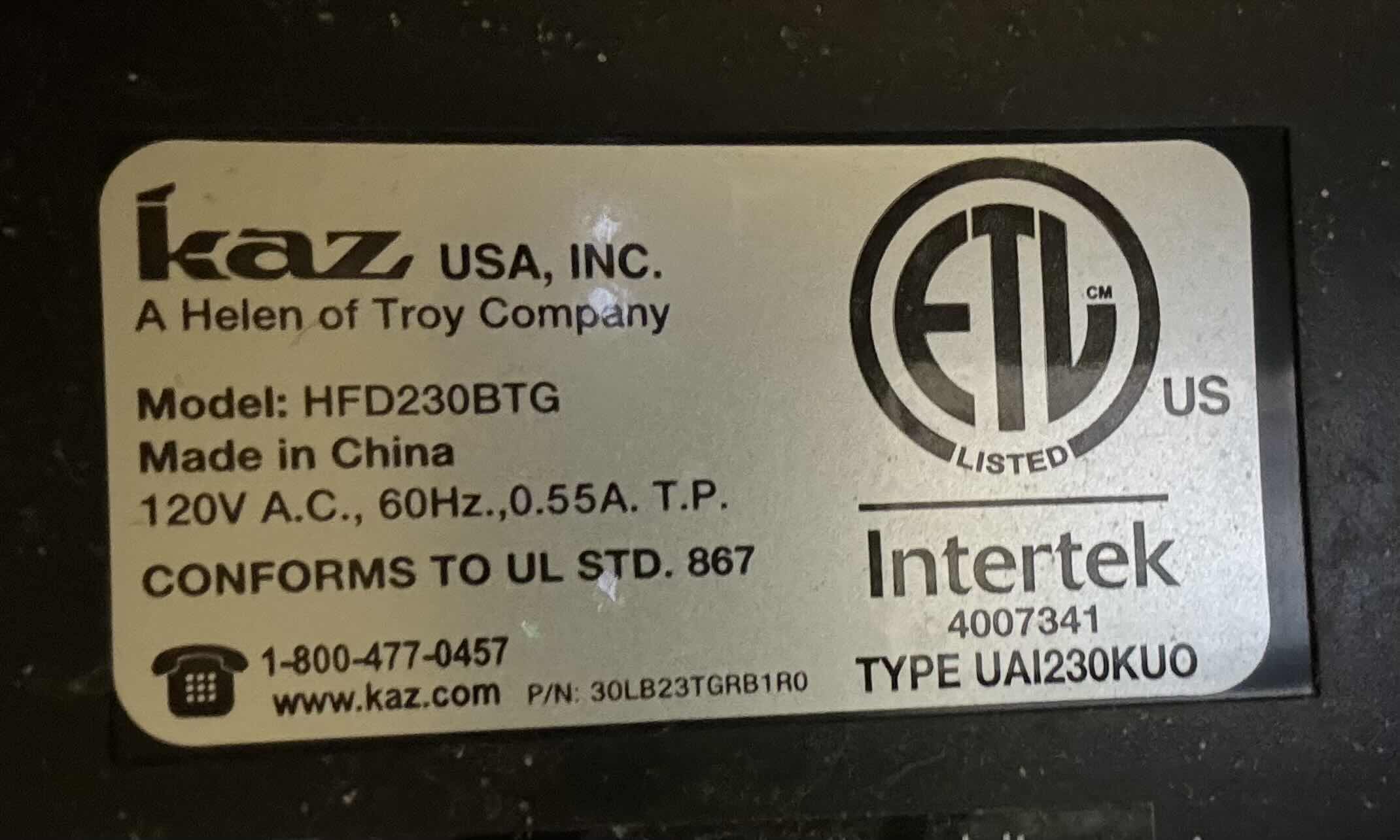 Photo 1 of HONEYWELL QUIETCLEAN OSCILLATING 29” TOWER W PERMANENT WASHABLE FILTER  FOR MEDIUM ROOMS (BLACK HFD230)