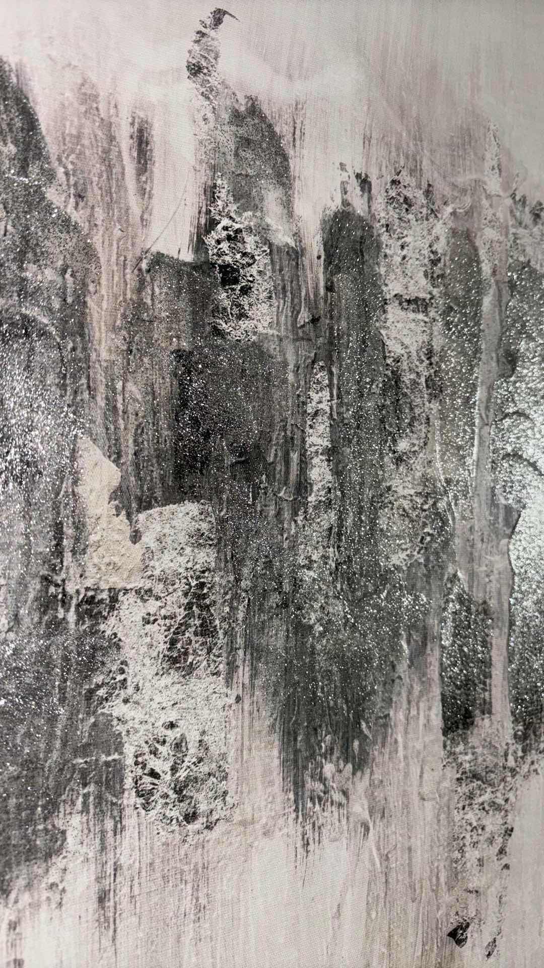 Photo 1 of GLITTER HORIZON FRAMED CANVAS WALL DECOR 1.5” X20” H40”