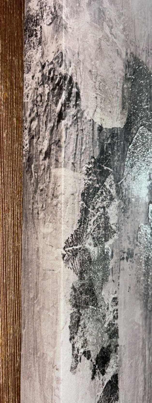 Photo 1 of GLITTER HORIZON FRAMED CANVAS WALL DECOR 1.5” X20” H40”