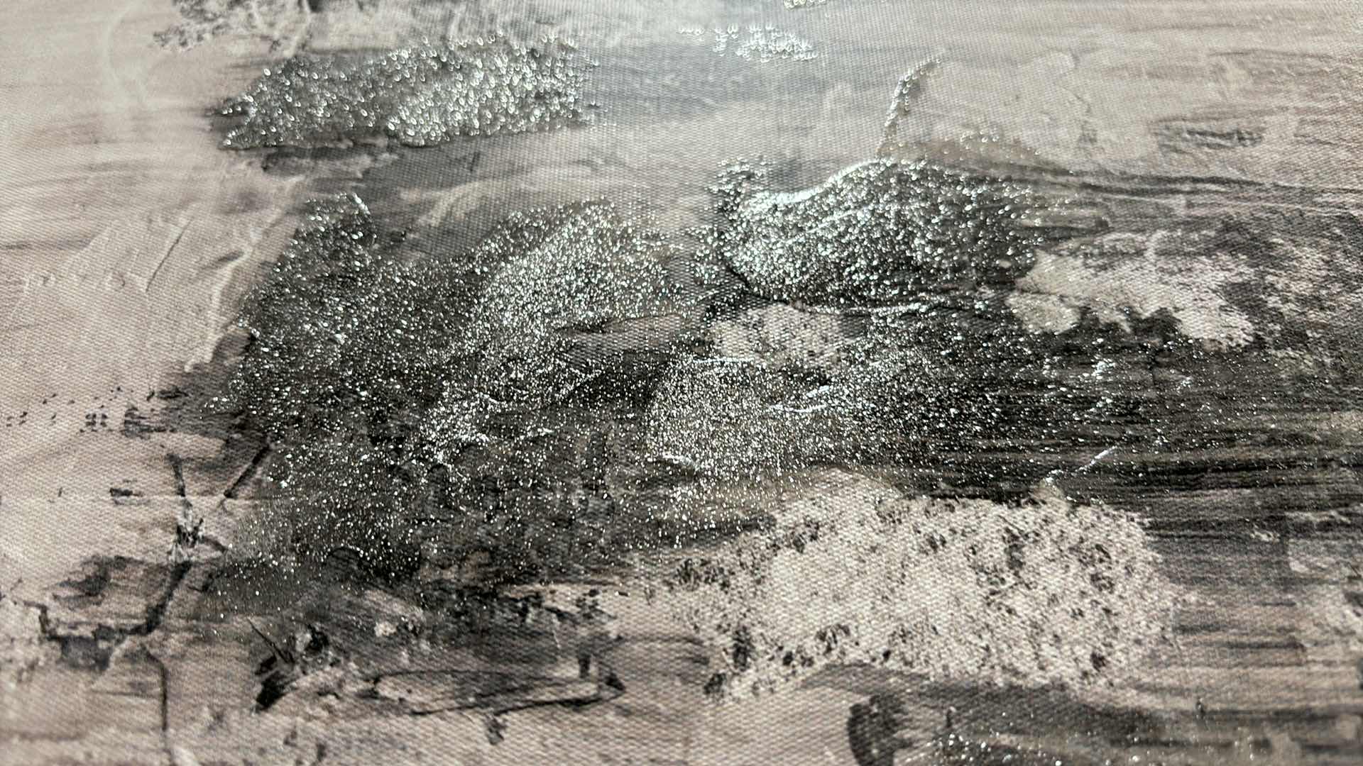 Photo 1 of GLITTER HORIZON FRAMED CANVAS WALL DECOR 1.5” X20” H40”