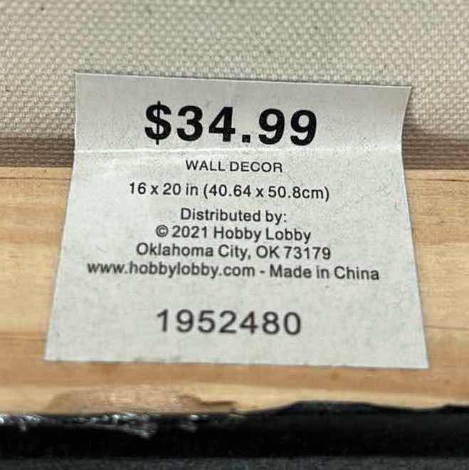 Photo 1 of FLORAL FRAMED CANVAS 1.5” X 16” H20”