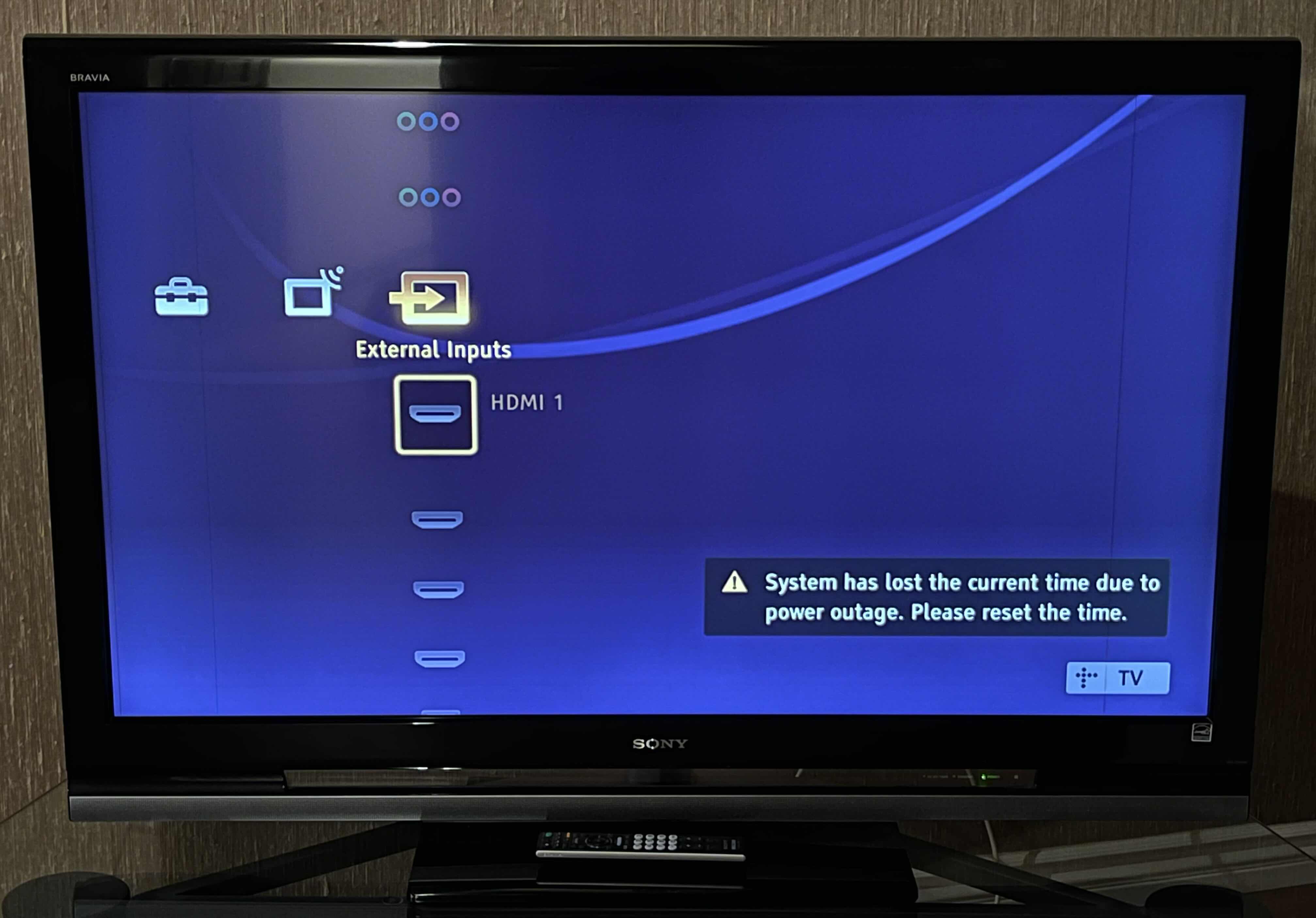 Photo 1 of SONY BRAVIA 52” LCD TV W REMOTE MODEL KDL-52V4100