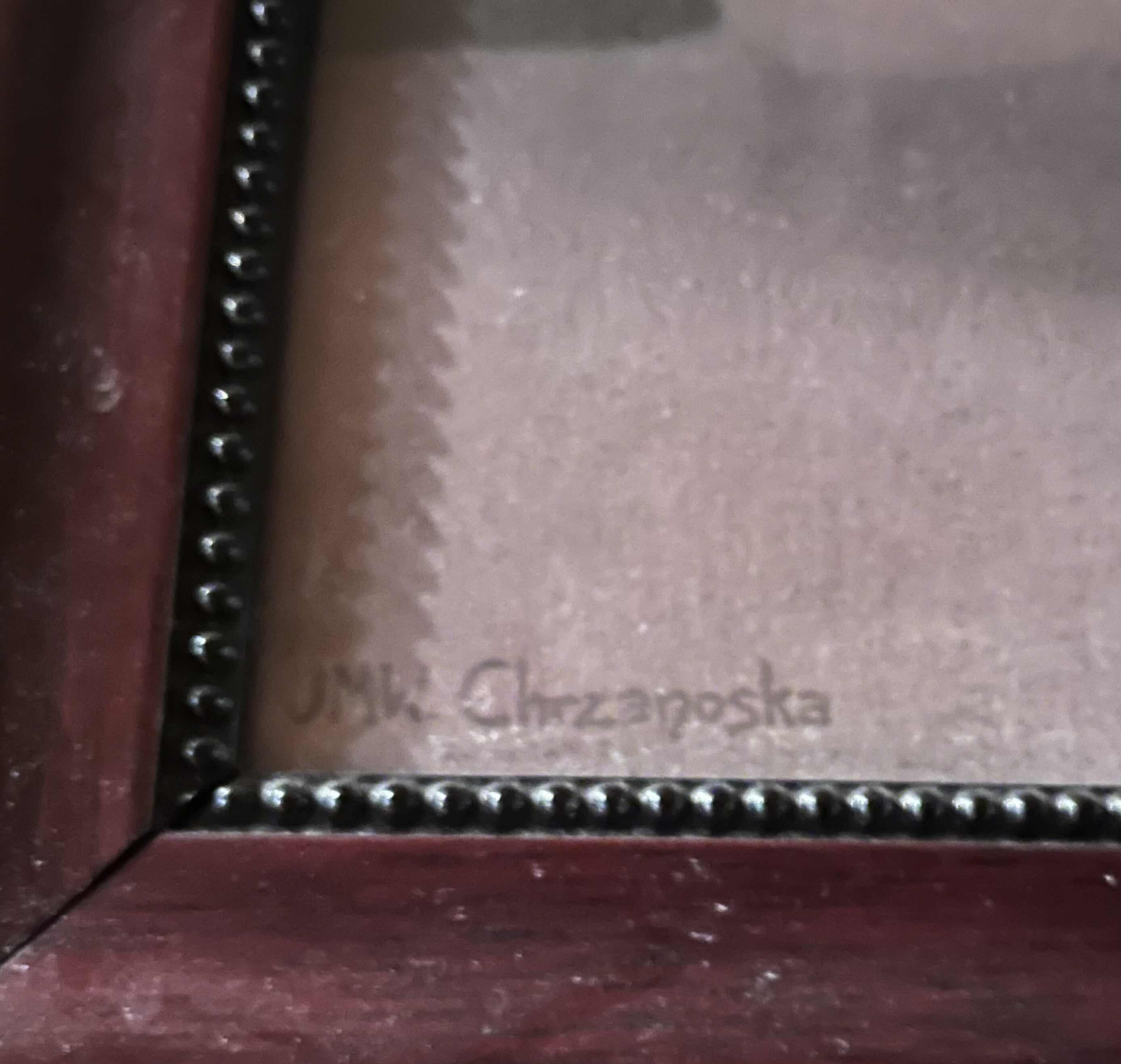 Photo 1 of “SOLITAIRE” FRAMED ARTWORK BY JMW CHEZANOSKA 23.5” X 35”