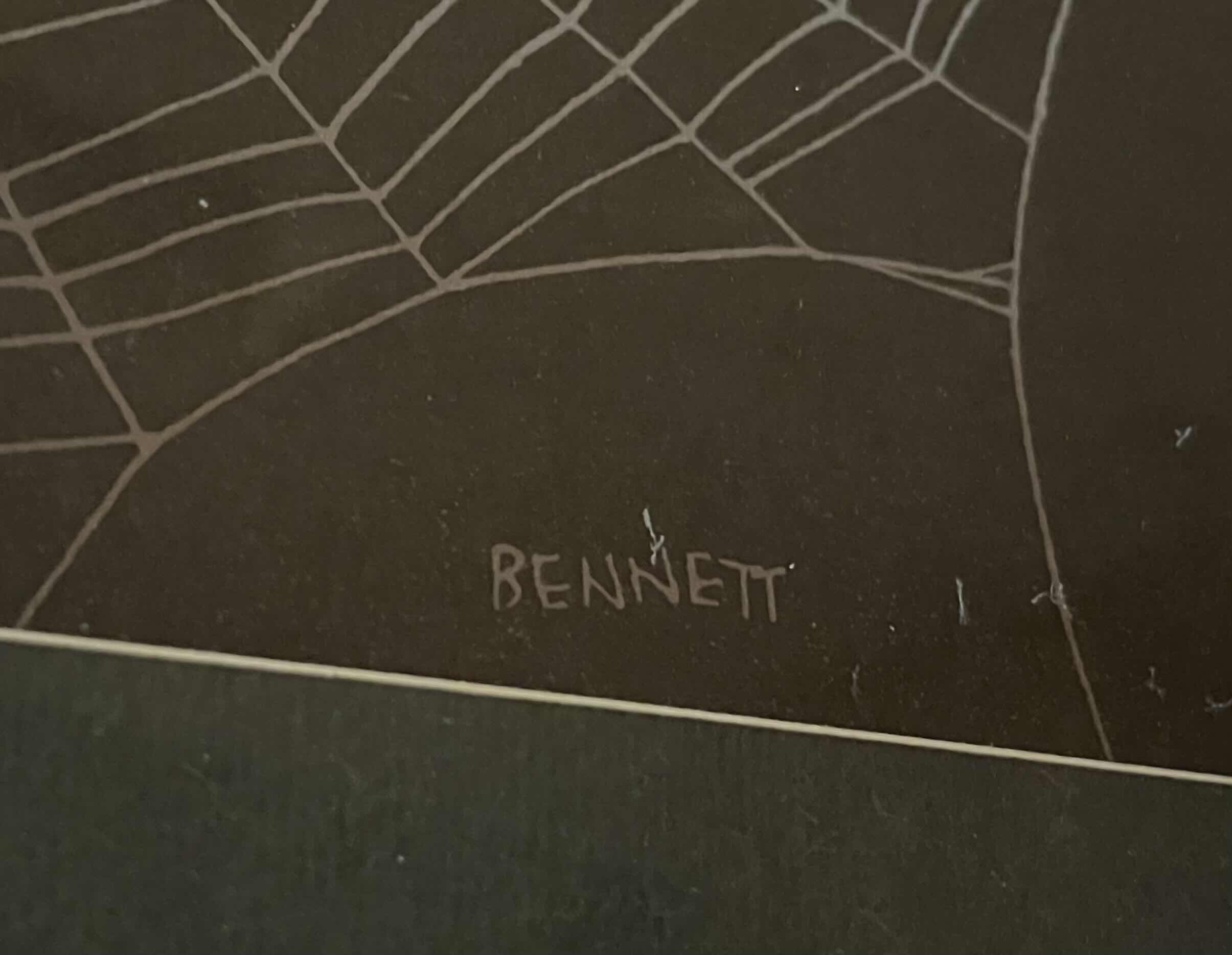 Photo 1 of THE WEB FRAMED ARTWORK SIGNED BY ELTON BENNET 31” X 24.5”