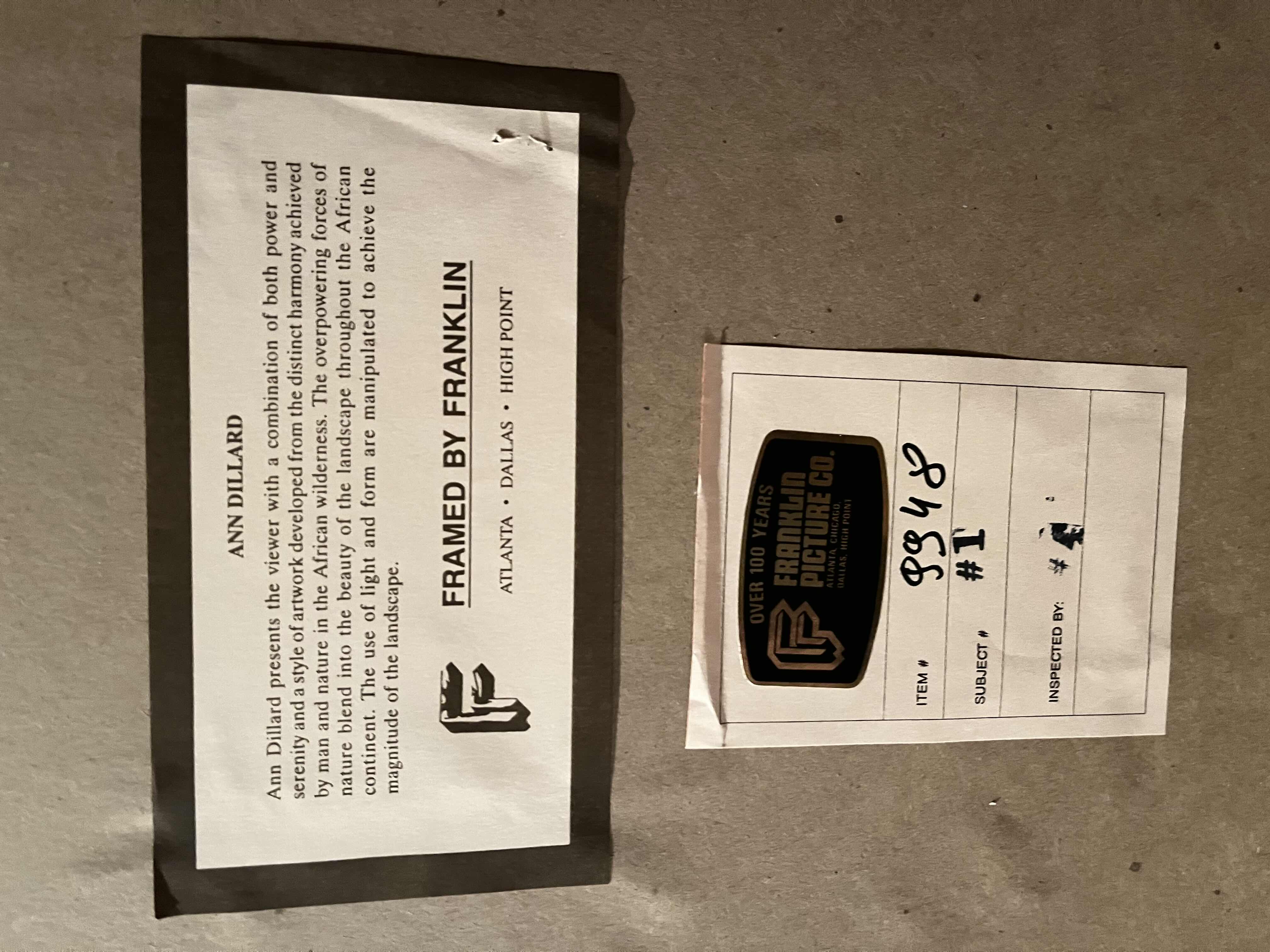 Photo 1 of GORGEOUS! FRAMED ARTWORK BY ANN DILLARD FRANKLIN PICTURE CO 30” X 36”