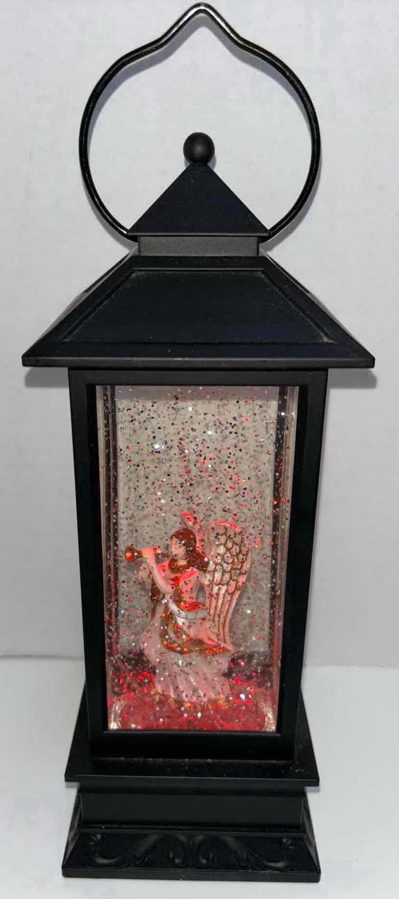 Photo 1 of BATTERY OPERATED 12” ANGEL COLOR-CHANGING SNOWGLOBE LANTERN (3 X C BATTERIES)