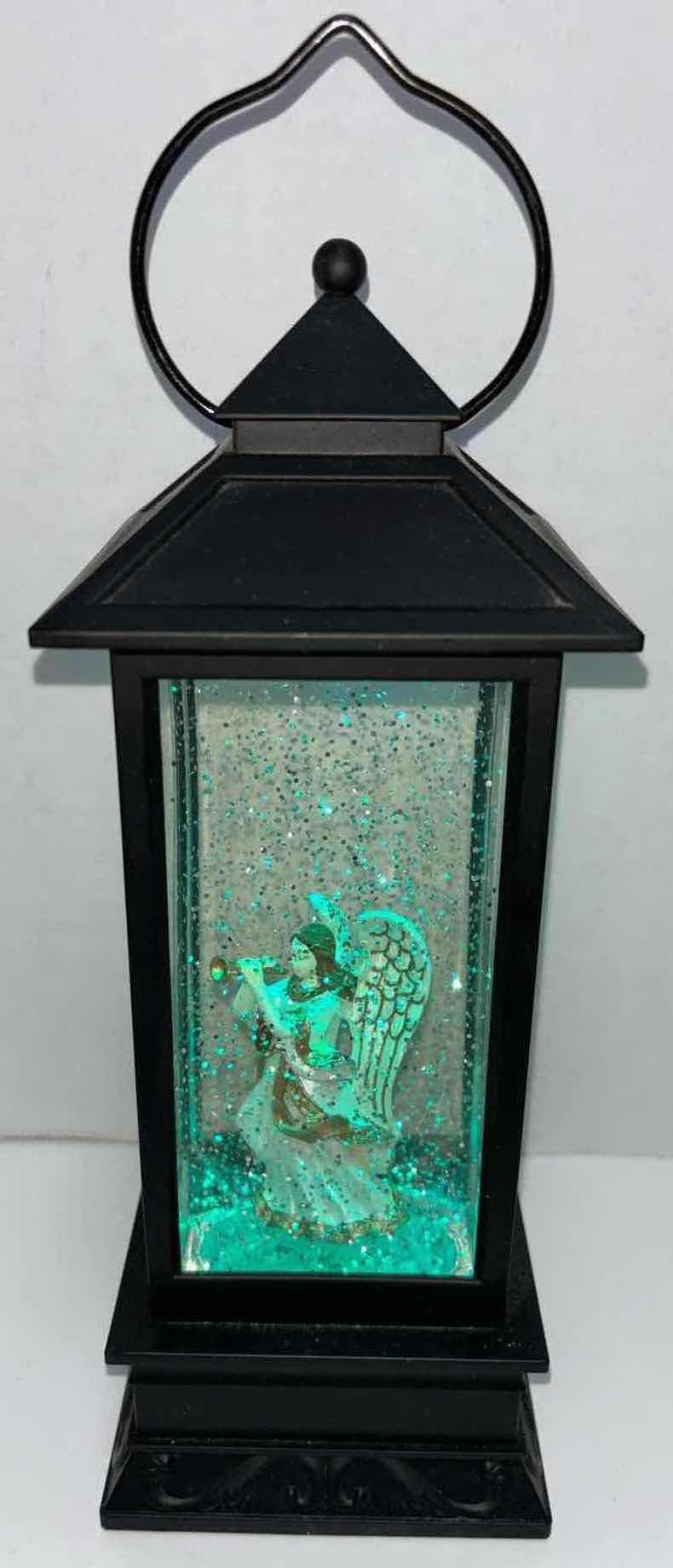 Photo 1 of BATTERY OPERATED 12” ANGEL COLOR-CHANGING SNOWGLOBE LANTERN (3 X C BATTERIES)