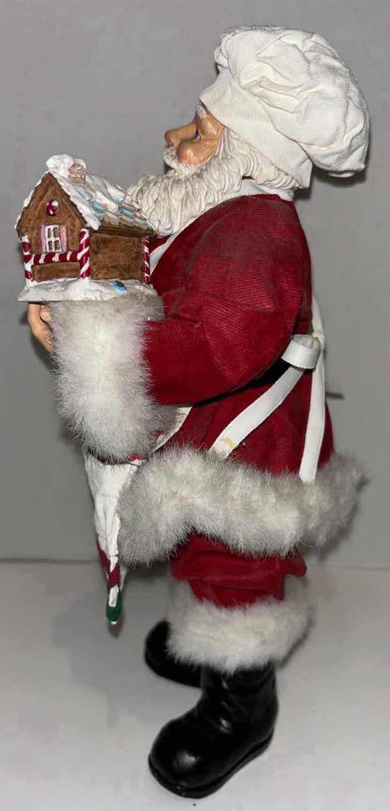 Photo 2 of 11” BAKING SANTA CLAUS RESIN FIGURE
