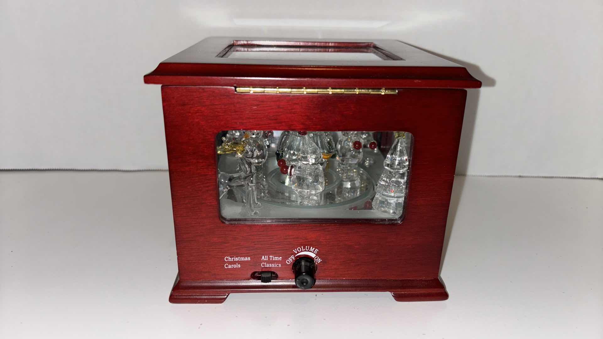 Photo 1 of MR. CHRISTMAS CRYSTAL SHOWCASE SNOWMAN MUSIC BOX