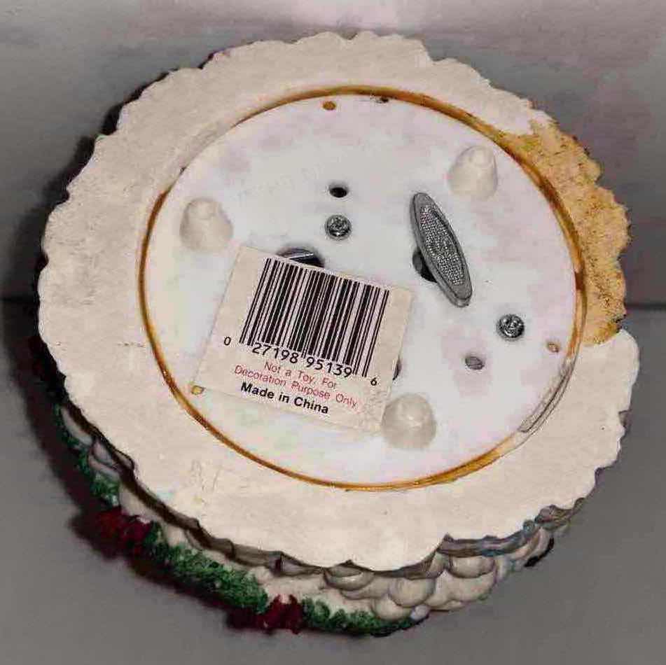 Photo 1 of CERAMIC CHRISTMAS MUSIC BOX “WE WISH YOU A MERRY CHRISTMAS”