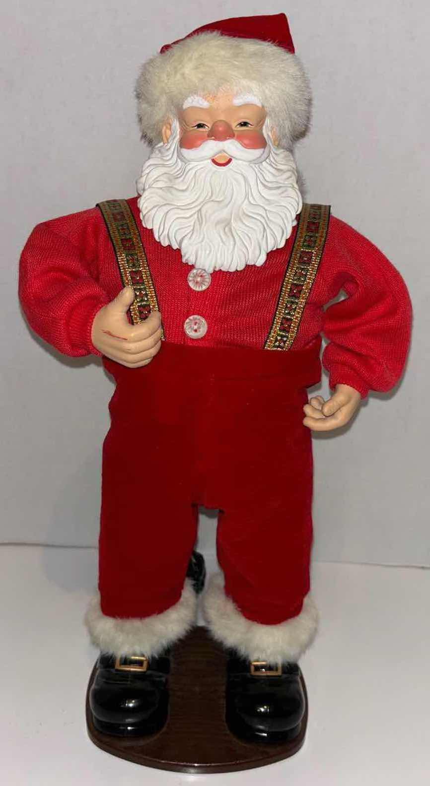 Photo 1 of 1998 CHRISTMAS FANTASY LTD. JINGLE BELL ROCK DANCING 16” SANTA