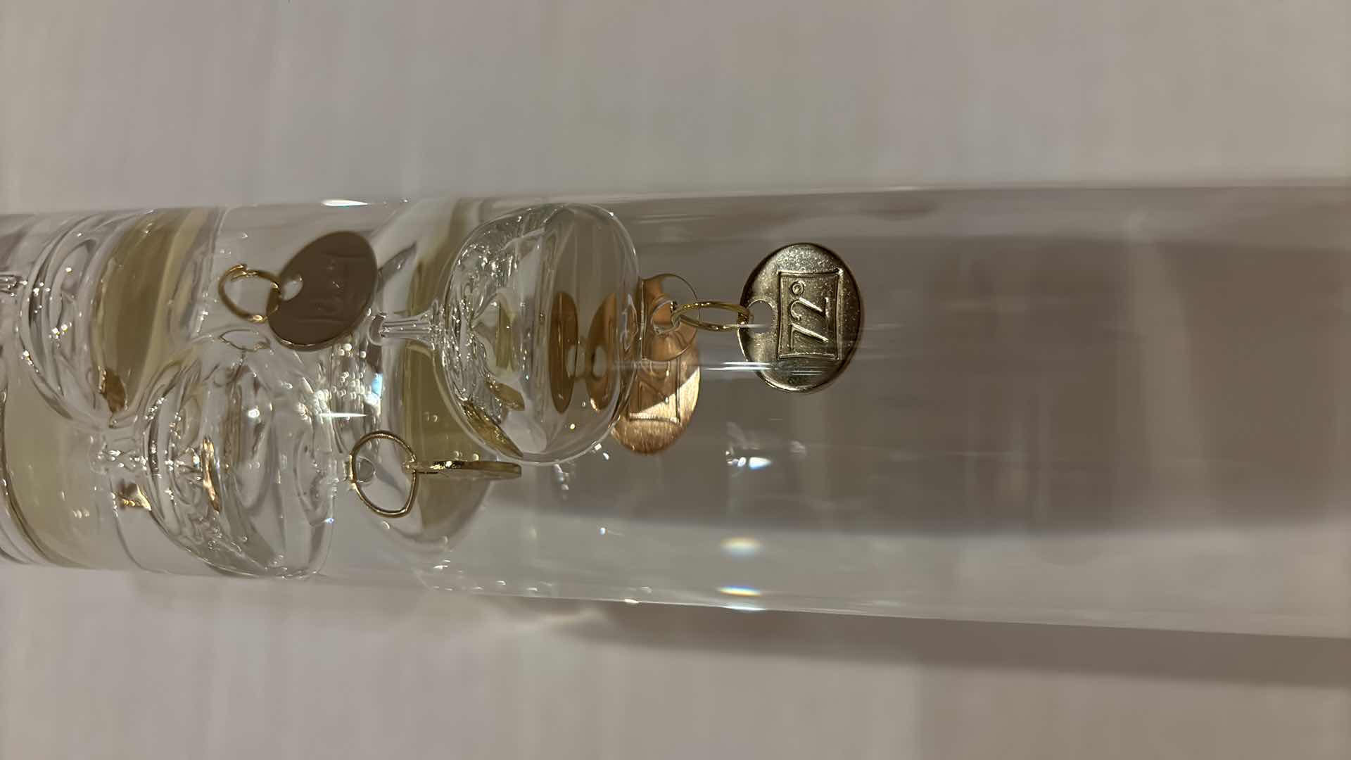 Photo 1 of GLASS GALILEO 16.5” THERMOMETER