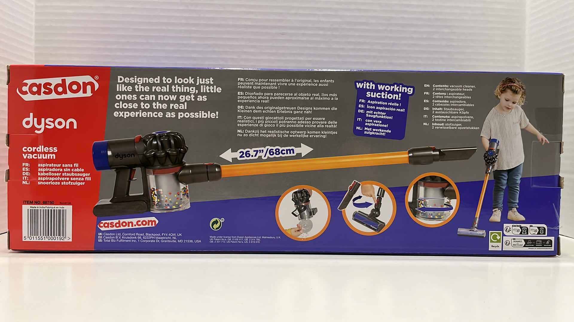 Photo 1 of NEW CASDON DYSON KIDS TOY CORDLESS VACUUM AGES 3+