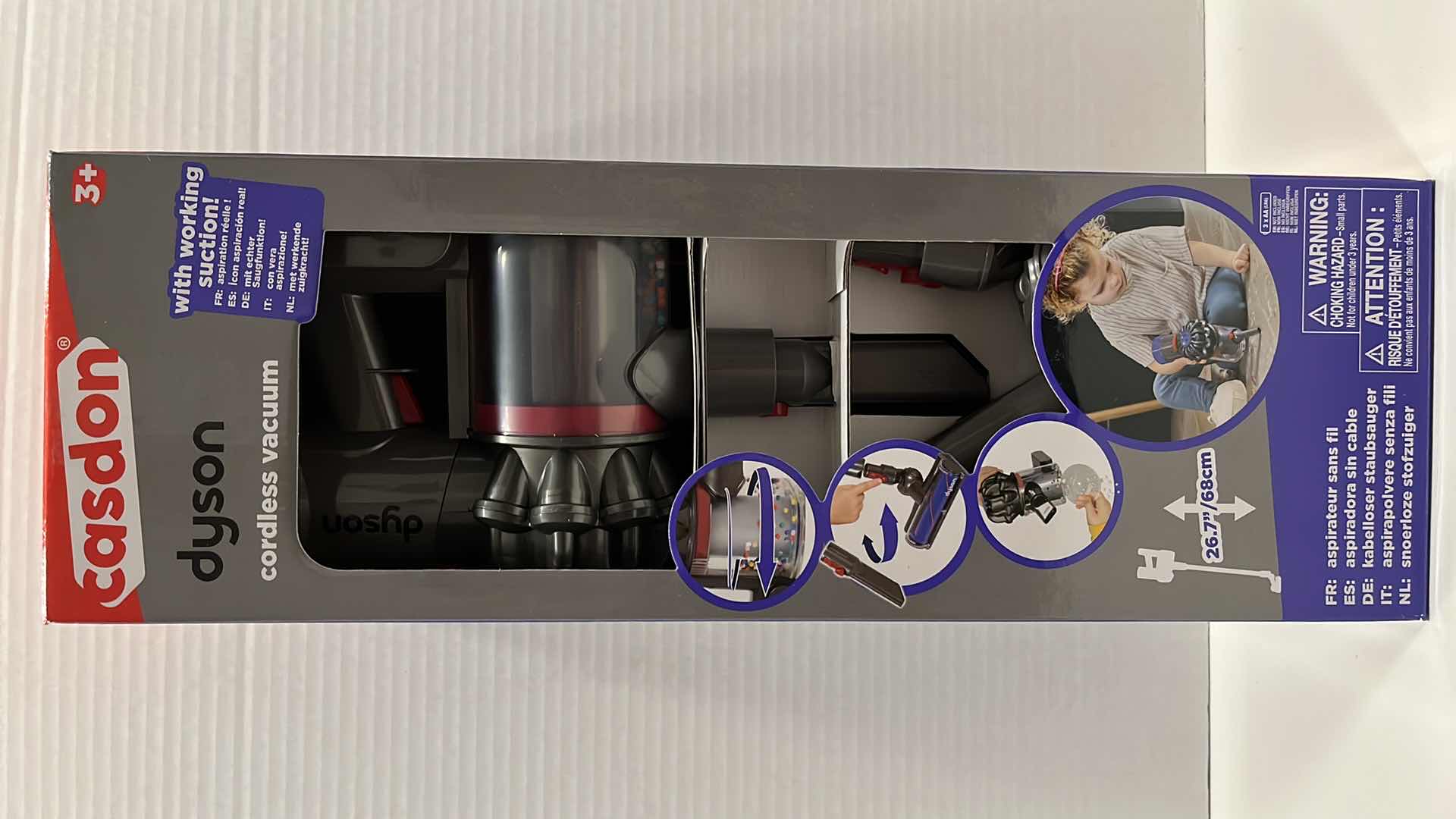 Photo 1 of NEW CASDON DYSON KIDS TOY CORDLESS VACUUM AGES 3+