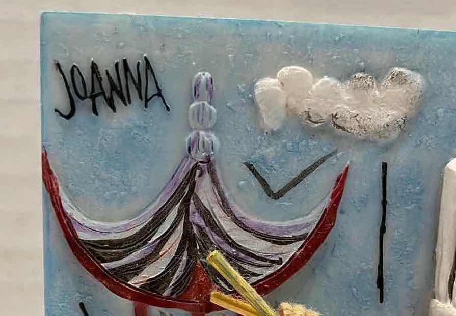 Photo 1 of WHIMSICAL CHEF SERVING OCTOPUS PLATTER JAPAN 3D CERAMIC TILE WALL ART BY JOANNA 4.75” X 6.25”