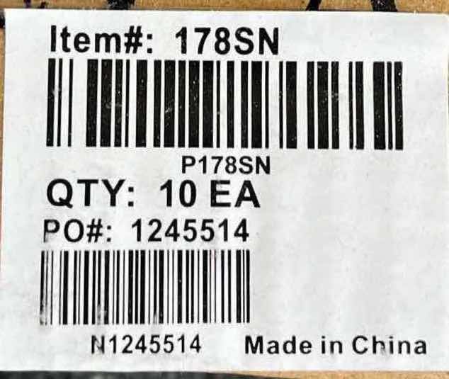 Photo 1 of JEFFREY ALEXANDER SATIN NICKEL KEY WEST CABINET BAR HANDLE 178SN 1CASE/10PCS (READ NOTES)