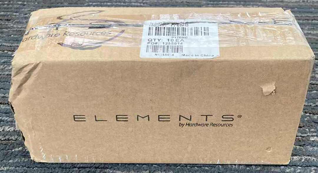 Photo 1 of ELEMENTS BY HARDWARE RESOURCES MATTE BLACK NAPLES PULL CABINET HANDLE 176MB 1BOX/10PCS (READ NOTES)