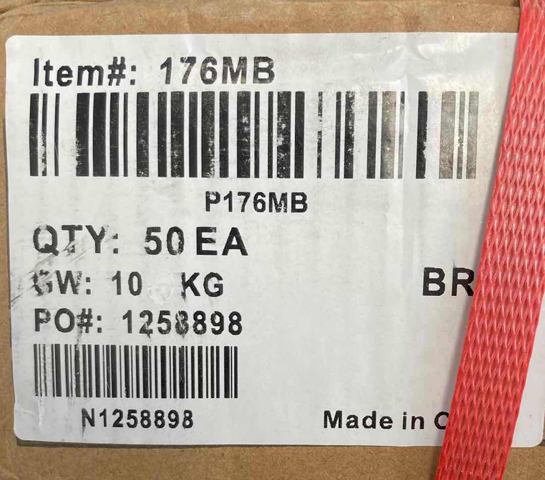 Photo 1 of ELEMENTS BY HARDWARE RESOURCES MATTE BLACK NAPLES PULL CABINET HANDLE 176MB 1BOX/50PCS (READ NOTES)