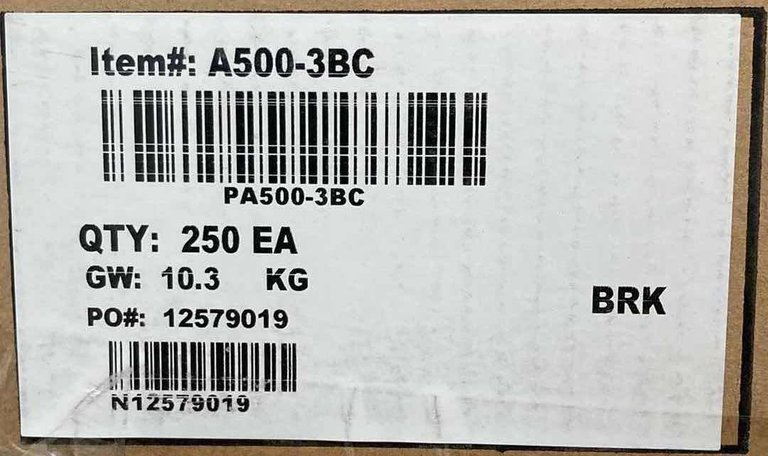 Photo 1 of ELEMENTS BY HARDWARE RESOURCES BRUSHED CHROME EDGE PULL CABINET HANDLE A500-3BC 1BOX/25PCS (READ NOTES)