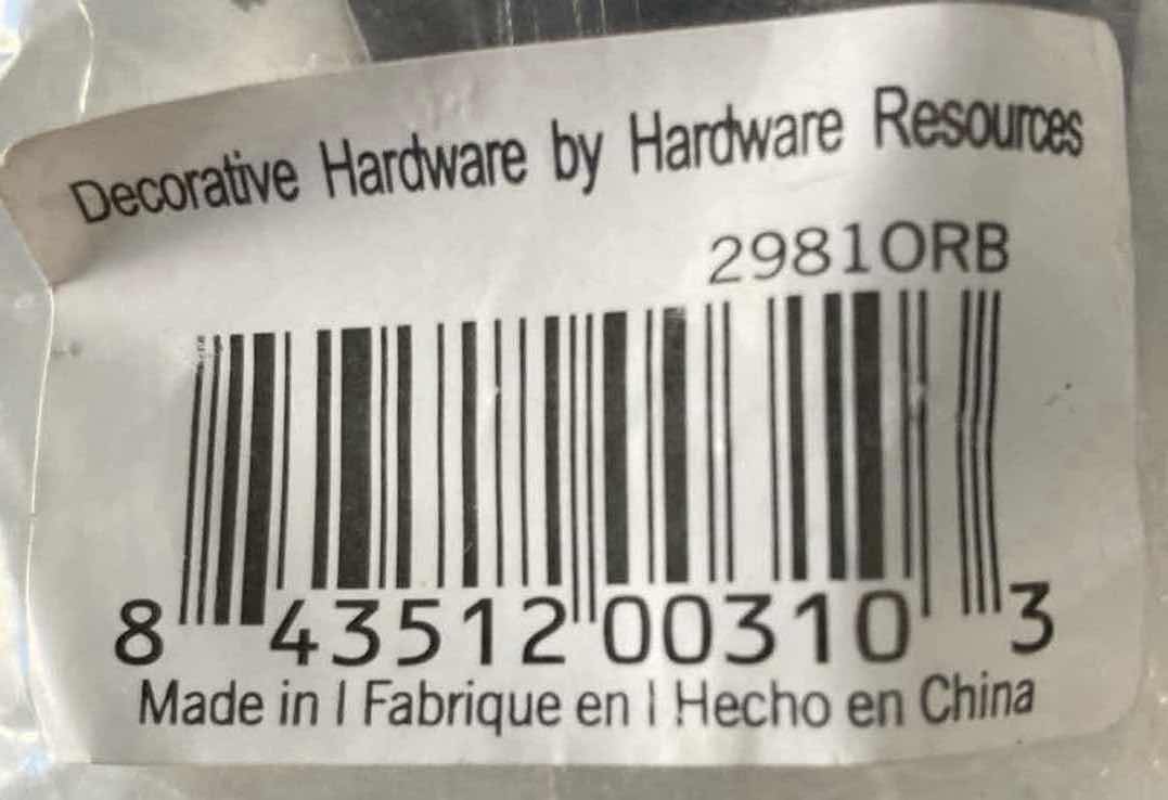 Photo 1 of ELEMENTS BY HARDWARE RESOURCES OIL RUBBED BRONZE FLORENCE CUP PULL CABINET HANDLE 2981ORB 1BAG/4PCS (READ NOTES)