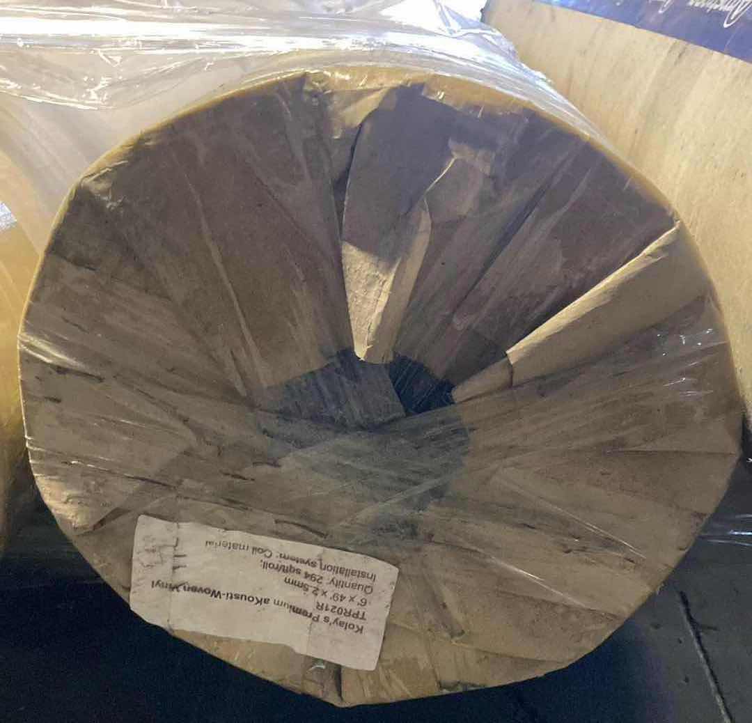 Photo 1 of KOLAY FLOORING TPR021R FINISH AKOUSTI-WOVEN FREE LAY VINYL FLOORING 294SQFT (READ NOTES)