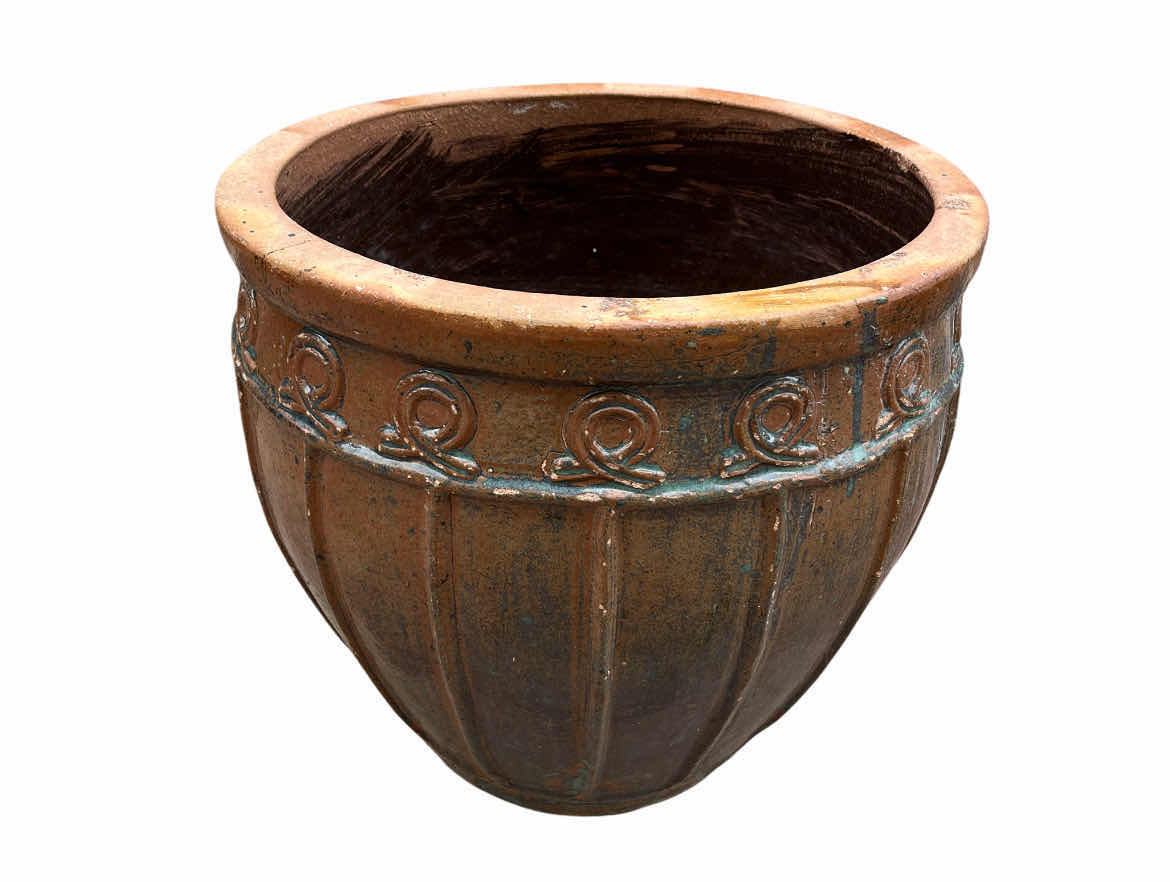 Photo 1 of GLAZED CERAMIC PLANTER POT 20” X 20”