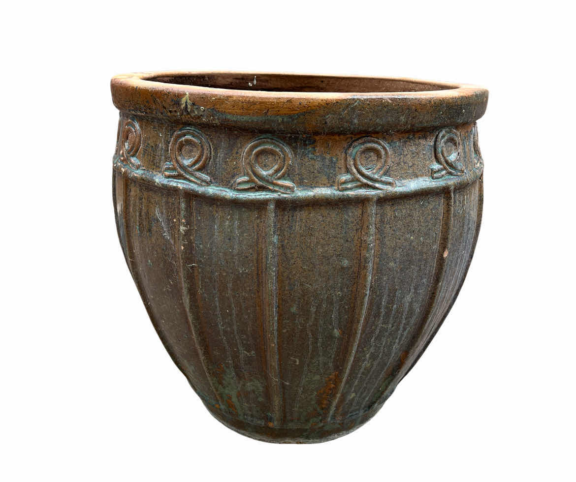 Photo 1 of GLAZED CERAMIC PLANTER POT 20” X 20”