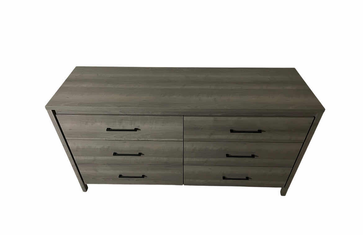 Photo 2 of SOUTH SHORE FURNITURE GRAVITY GRAY MAPLE 6 DRAWER DOUBLE DRESSER 59.25” X 20” H31”
