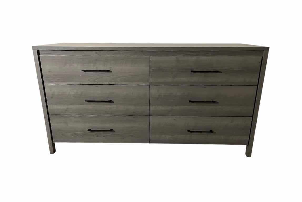 Photo 1 of SOUTH SHORE FURNITURE GRAVITY GRAY MAPLE 6 DRAWER DOUBLE DRESSER 59.25” X 20” H31”