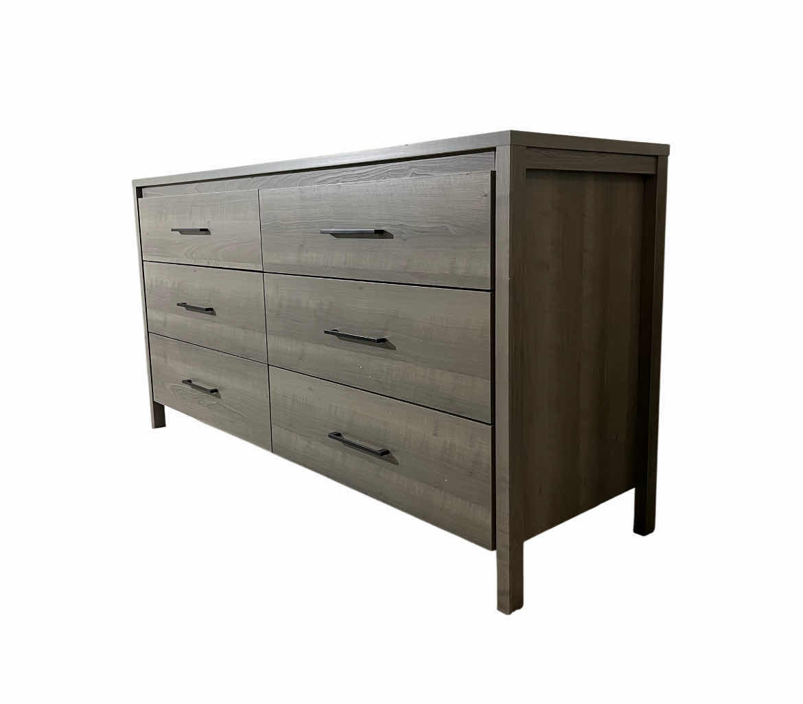Photo 3 of SOUTH SHORE FURNITURE GRAVITY GRAY MAPLE 6 DRAWER DOUBLE DRESSER 59.25” X 20” H31”