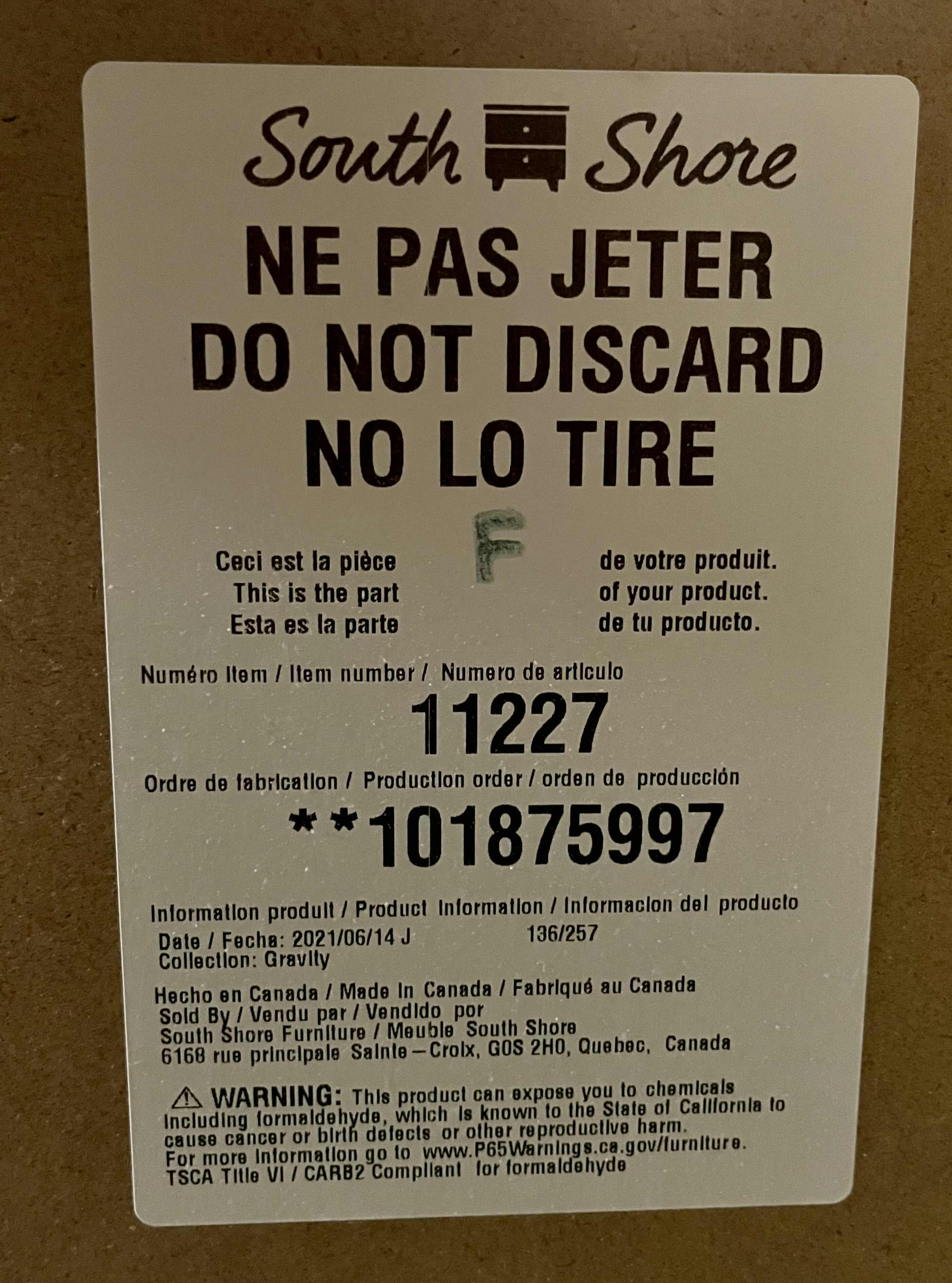 Photo 1 of SOUTH SHORE FURNITURE GRAVITY GRAY MAPLE 2 DRAWER NIGHTSTAND 21.75” X 18” H22.5”