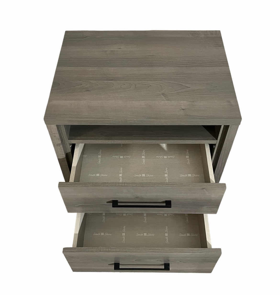 Photo 1 of SOUTH SHORE FURNITURE GRAVITY GRAY MAPLE 2 DRAWER NIGHTSTAND 21.75” X 18” H22.5”