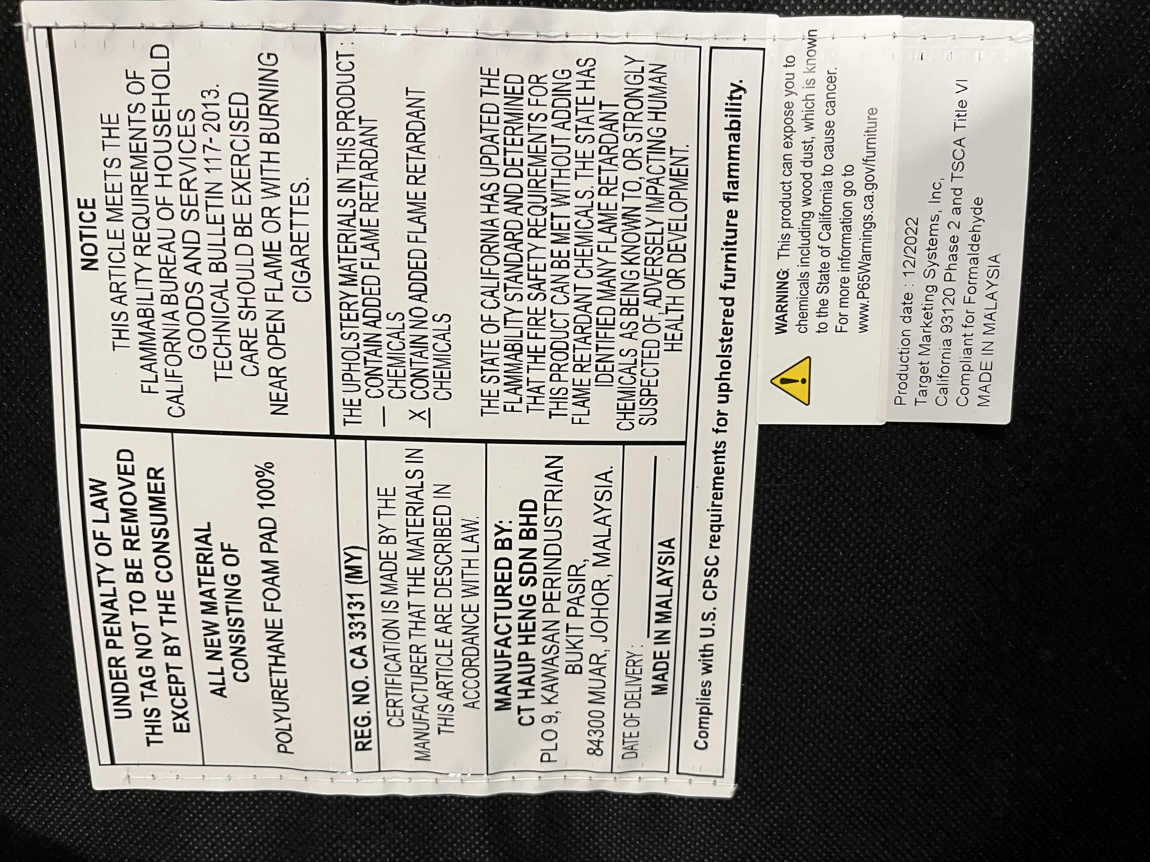 Photo 5 of BUYLATERAL ELEMENT LIGHT GRAY UPHOLSTERED RUBBER WOOD FRAME DINING CHAIRS SET OF 2