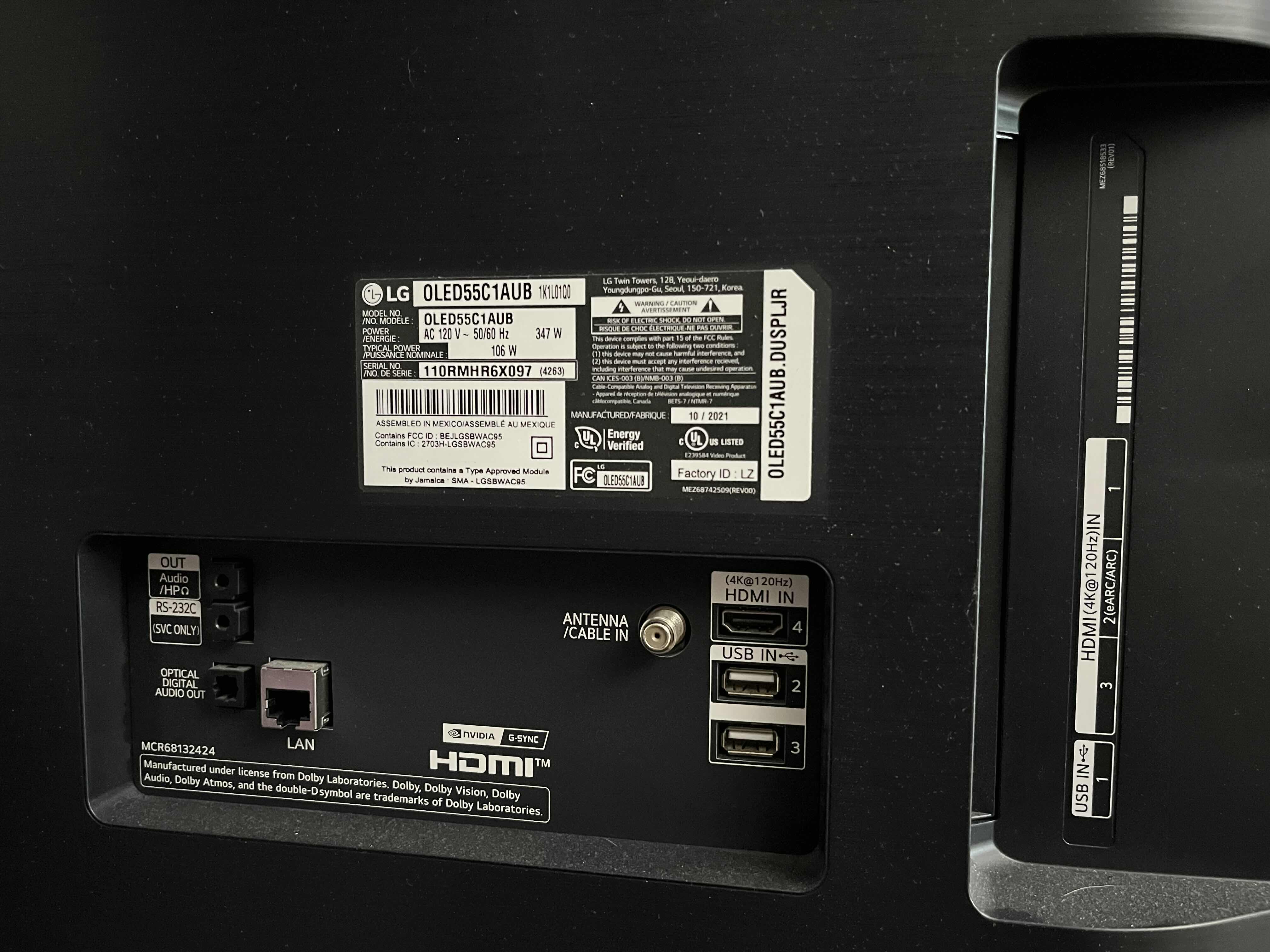 Photo 3 of LG OLED 55” 4K WEB OS SMART TV W REMOTE & ORIGINAL BOX OLED55C1AUB