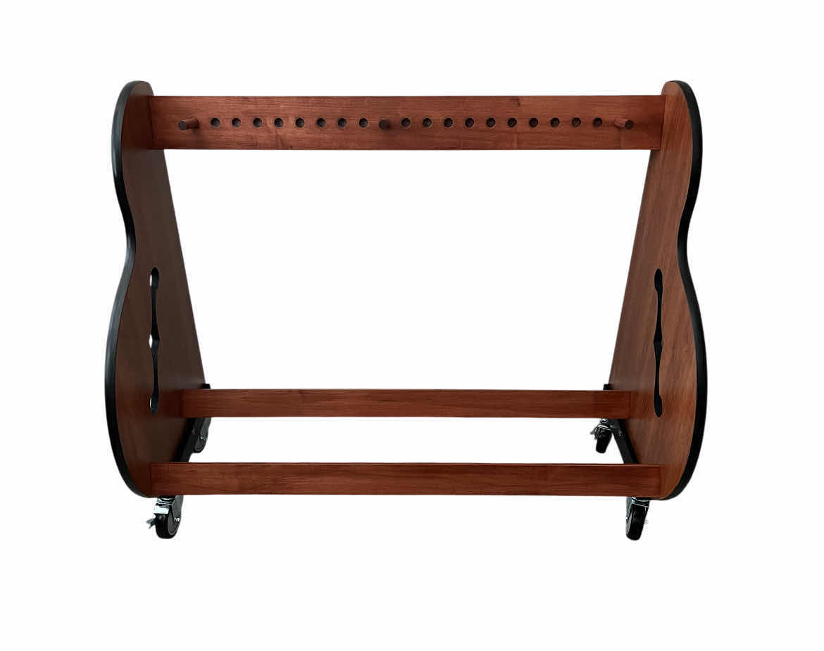 Photo 1 of A&S CRAFTED PRODUCTS' STUDIO STANDARD SHORT GUITAR CASE ROLLING STAND 49.25” X 23.25” H42.5”