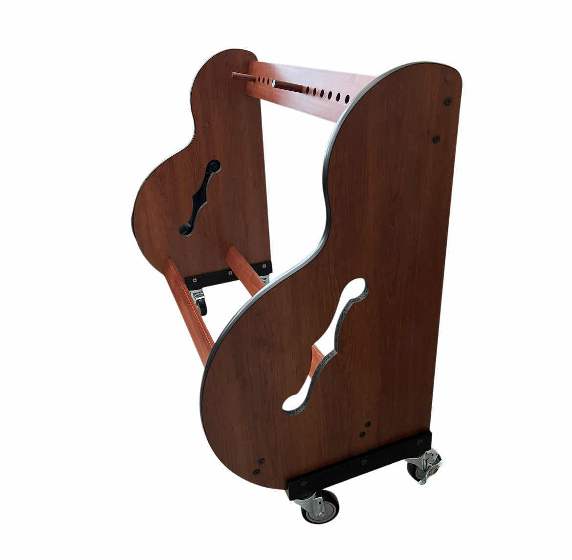 Photo 1 of A&S CRAFTED PRODUCTS' STUDIO STANDARD SHORT GUITAR CASE ROLLING STAND 49.25” X 23.25” H42.5”
