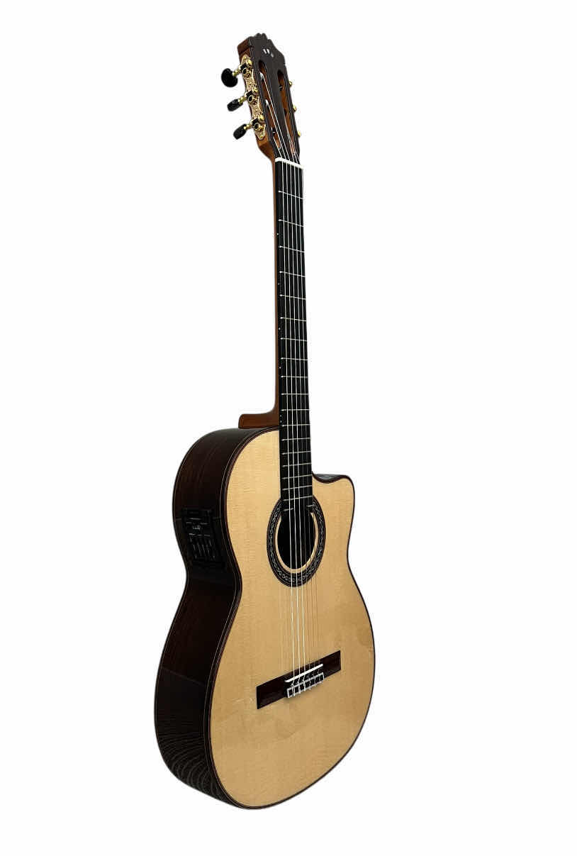 Photo 1 of CORDOBA LUTHIER SERIES ACOUSTIC/ELECTRIC GUITAR GK PRO NEGRA & CORDOBA HUMICASE BROWN HARD CASE