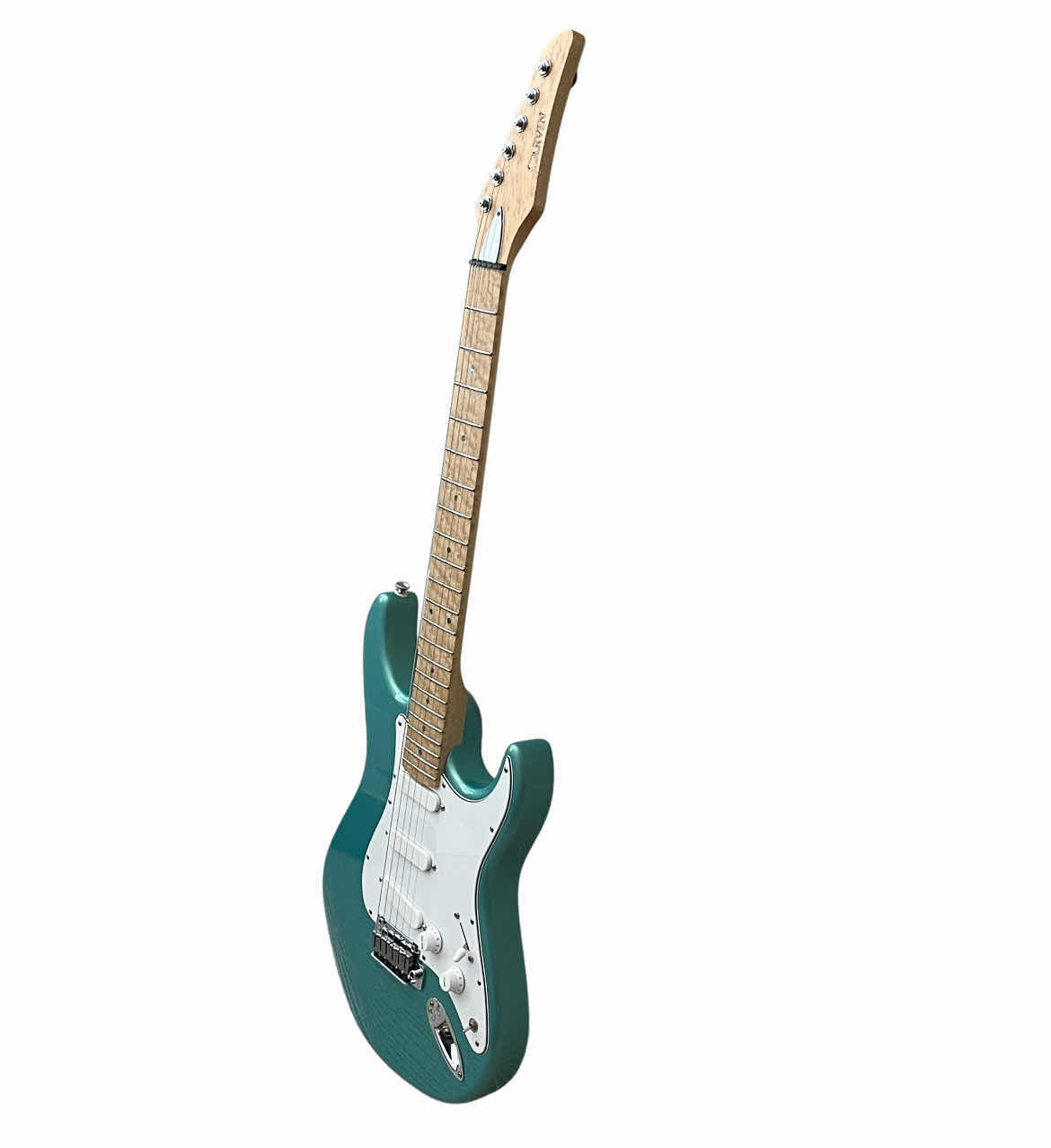 Photo 1 of CARVIN BOLT TEAL METALLIC MAPLE NECK ELECTRIC GUITAR W THE BEATLES/ TEAL STRAPS & CARVIN HARD CASE