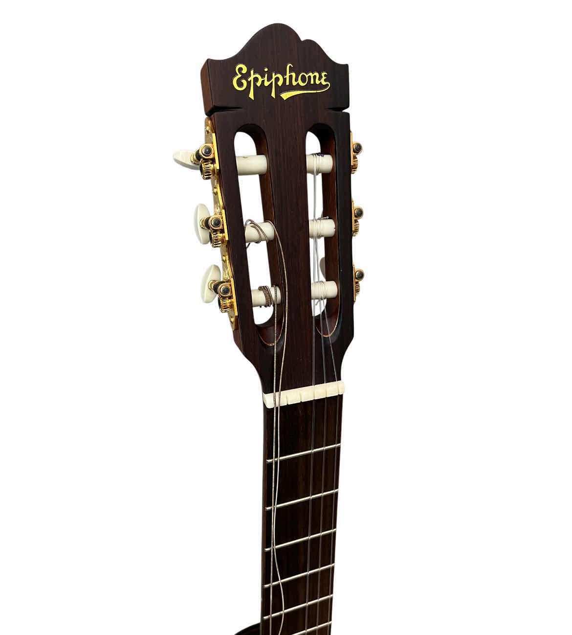 Photo 1 of EPIPHONE MASTERBILT SOLID WOOD ACOUSTIC/ELECTRIC GUITAR EN-546CENS & EPIPHONE BLACK/BROWN HARD CASE