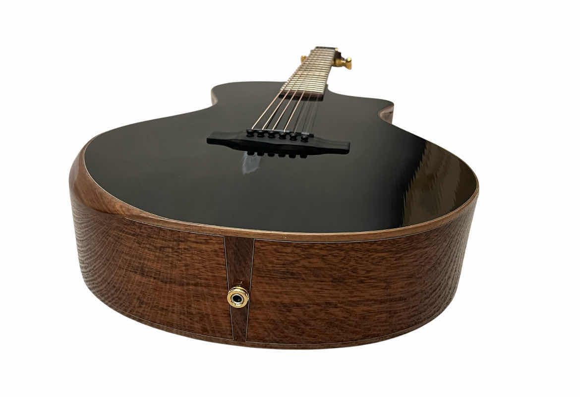 Photo 1 of CORT MASTERPIECE SERIES CONCERT ACOUSTIC/ELECTRIC GUITAR MODERN BLACK TBK & CORT DARK BROWN HARD CASE