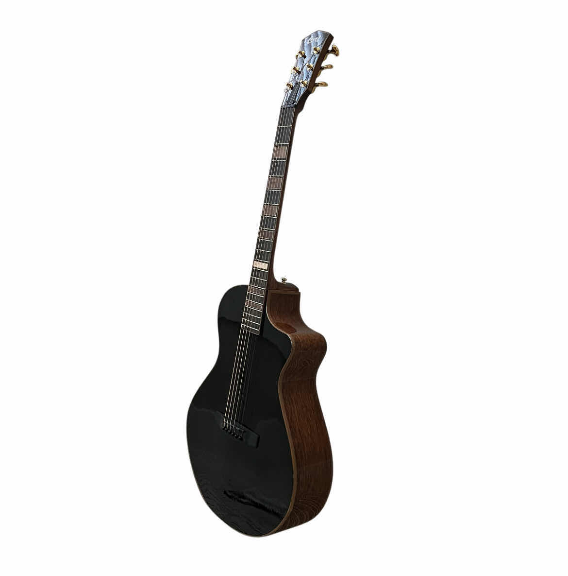 Photo 1 of CORT MASTERPIECE SERIES CONCERT ACOUSTIC/ELECTRIC GUITAR MODERN BLACK TBK & CORT DARK BROWN HARD CASE